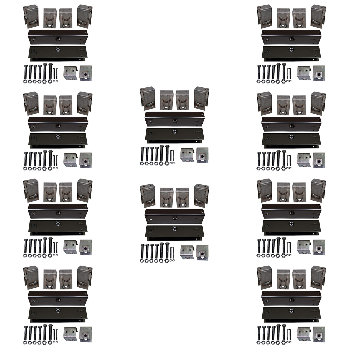 Trailer Tandem Slipper Suspension / Hanger Kit for 12000 - 16000 lb axles