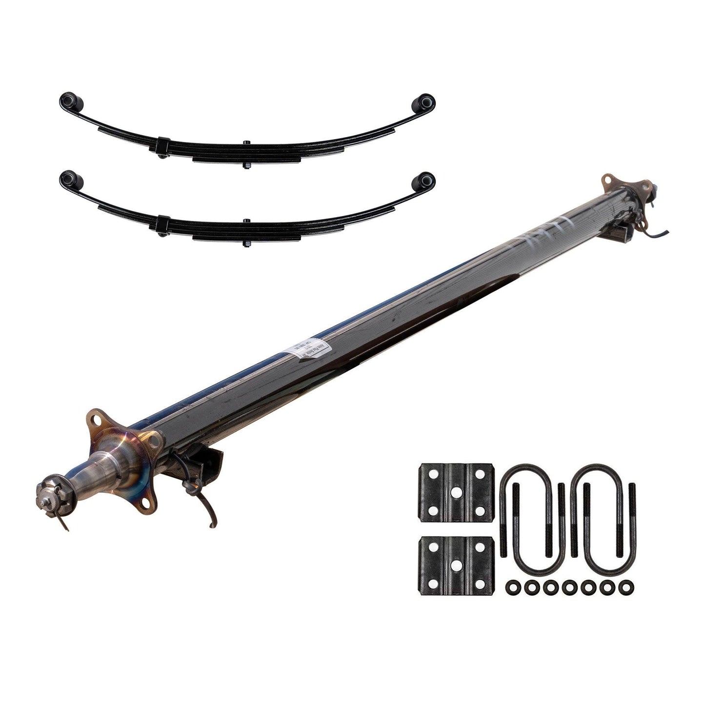 3.5k TK Trailer Axle Beam - (3500 lb Beam Only) with 4 leaf 3500 lb springs and u-bolt kit