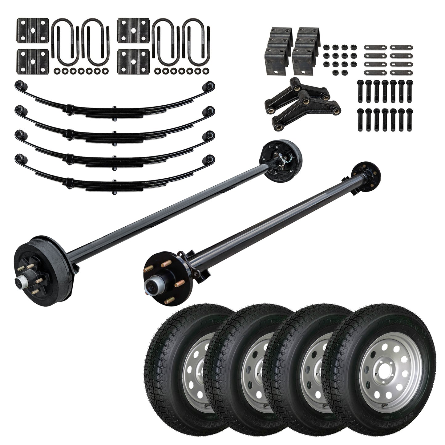 3500 lb Tandem LD Axle Trailer Kit - Underslung