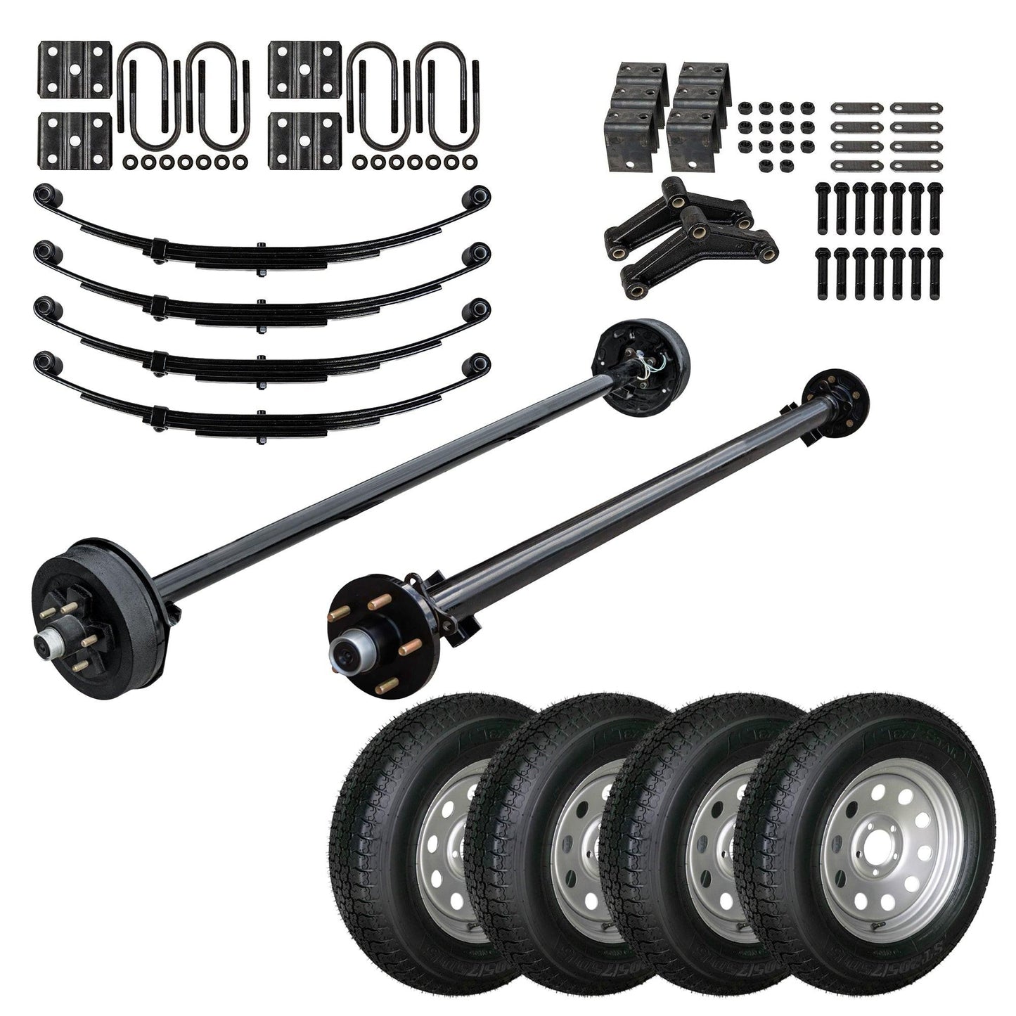 3500 lb Tandem LD Axle Trailer Kit - Underslung