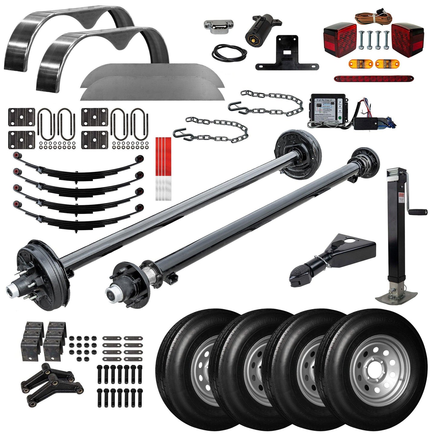 Tandem Axle Trailer Parts Kit - 10.4K 12K Capacity LD (Complete Original Series)