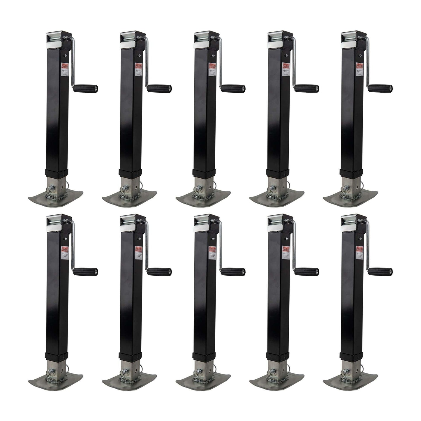 RAM Drop Leg 8k 7k Trailer Jack - 8000 7000 lb Side Wind - The Trailer Parts Outlet