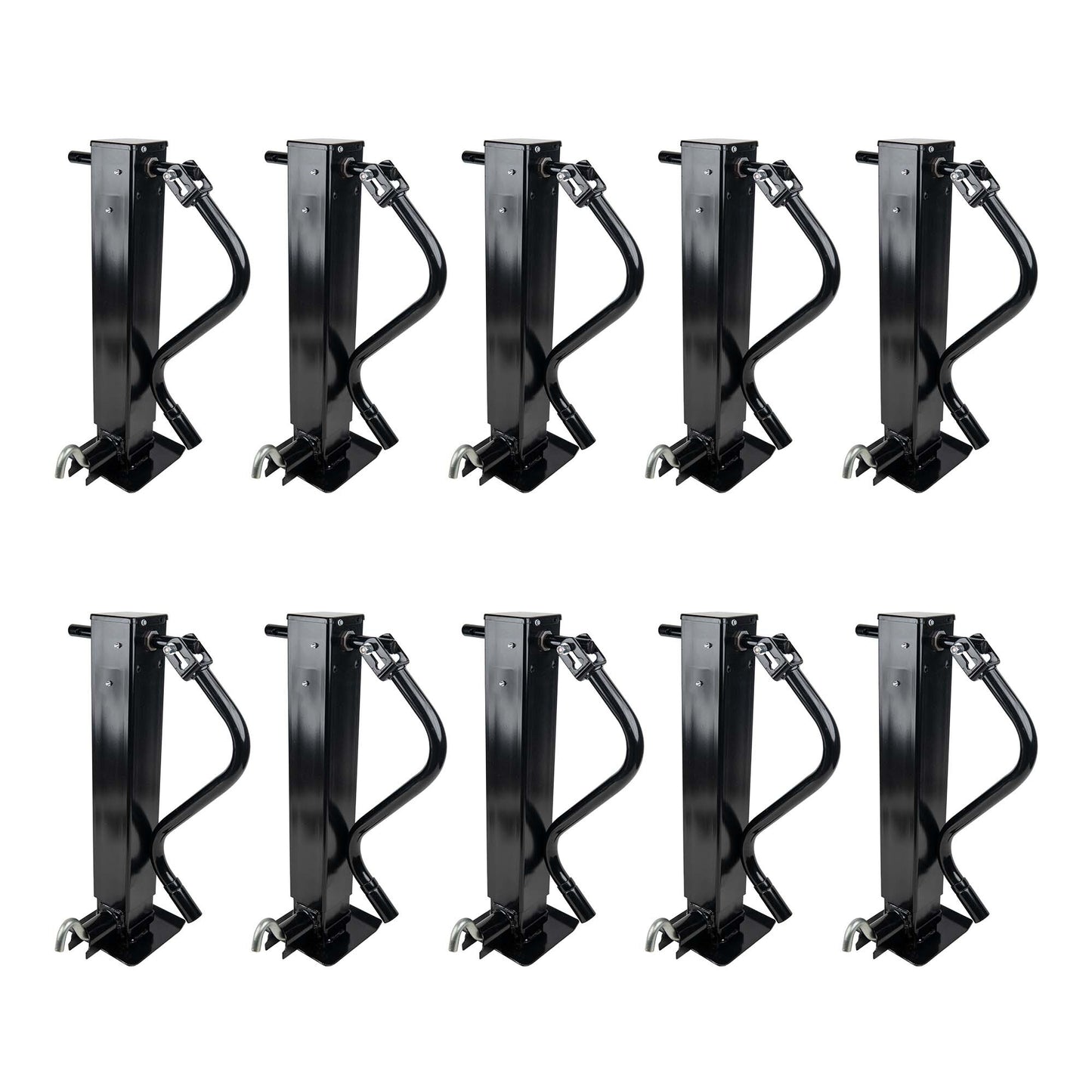 Drop Leg 12k Trailer Jack - 12000 lb Front Pin Side Wind With Handle - The Trailer Parts Outlet