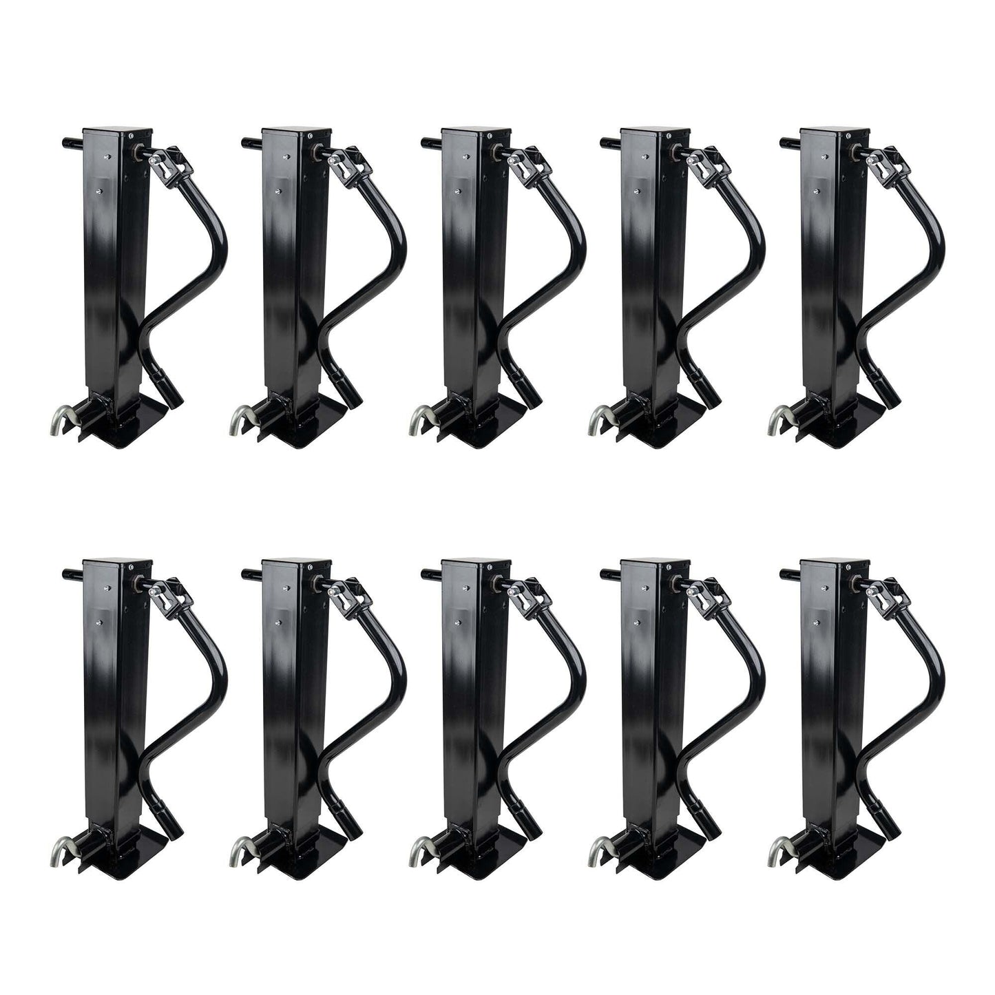 Drop Leg 12k Trailer Jack - 12000 lb Front Pin Side Wind With Handle - The Trailer Parts Outlet