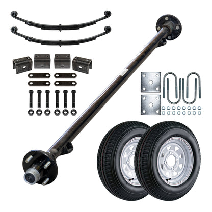 2000 lb TK Single Axle Kit - 2K Capacity (Axle Series)