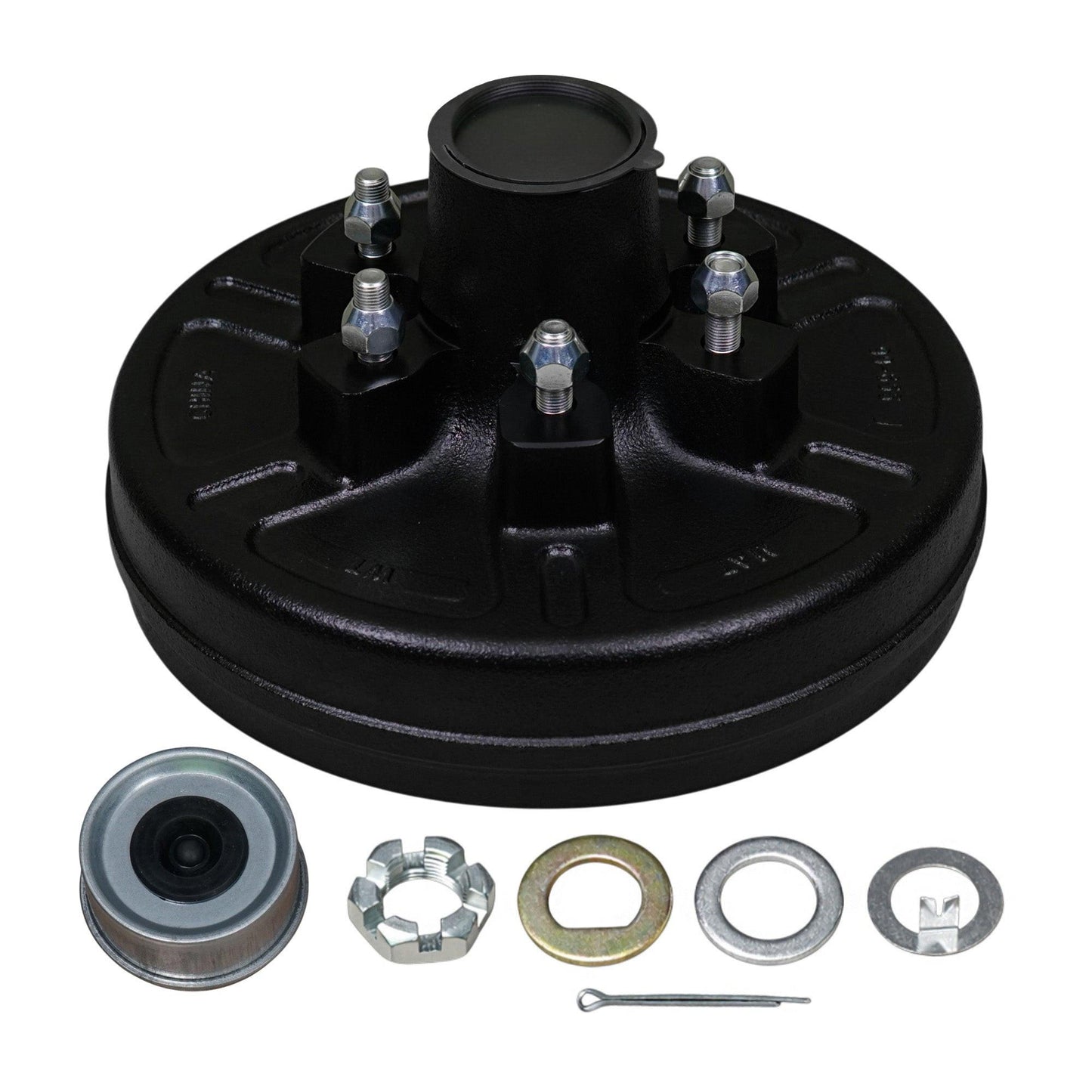 6k Trailer Axle Hub and Drum - 6 Lug