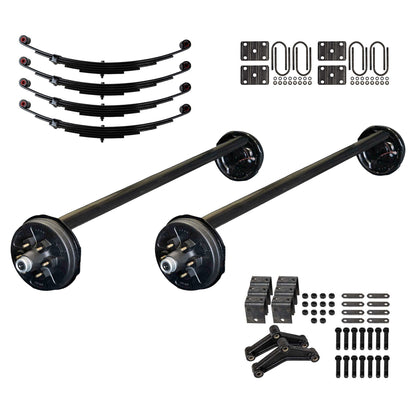 6000 lb Tandem Axle HD TK Trailer Kit - 12k Capacity (Drop Axle Series)