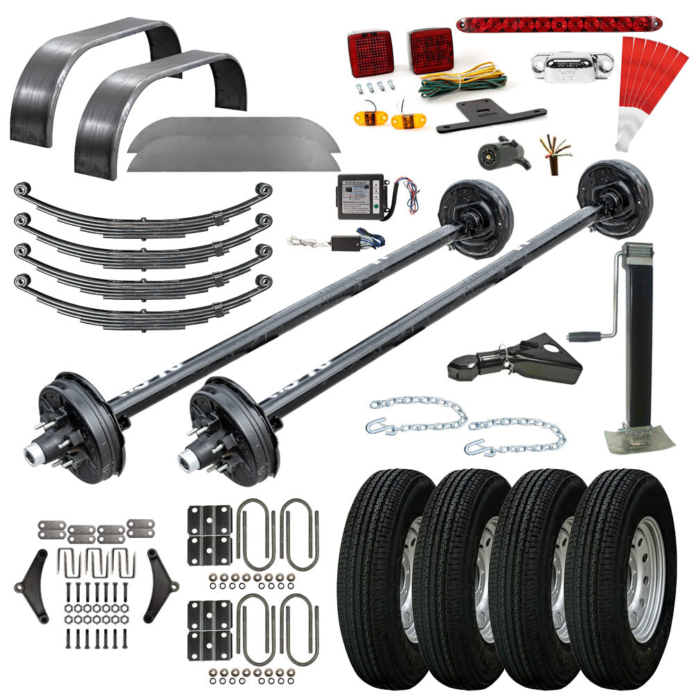 3500 lb Drop Trailer Axles