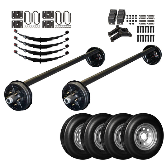 6000 lb Heavy Duty Tandem Axle TK Trailer Kit - 12k Capacity - (Drop Original Series)