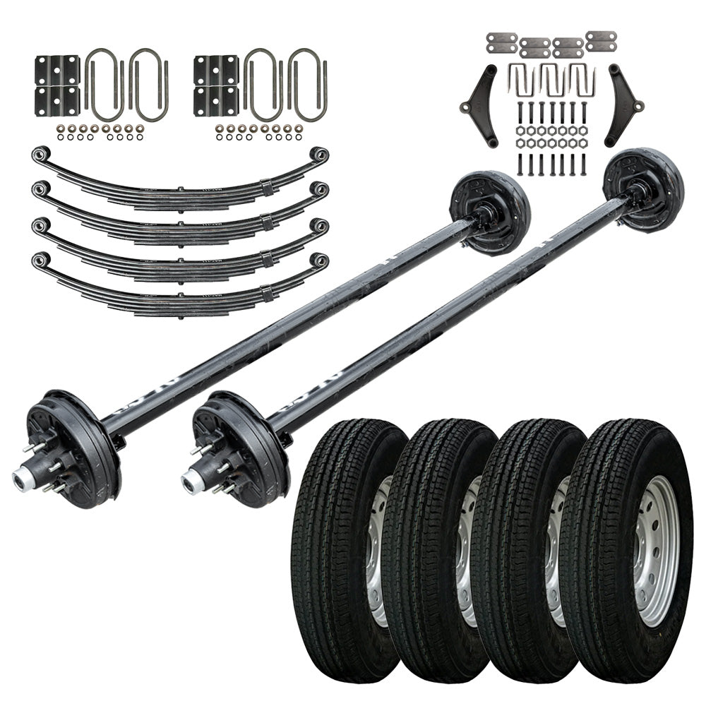 6000 lb Heavy Duty Tandem Axle TK Trailer Kit - 12K Capacity - (Original Series) - The Trailer Parts Outlet