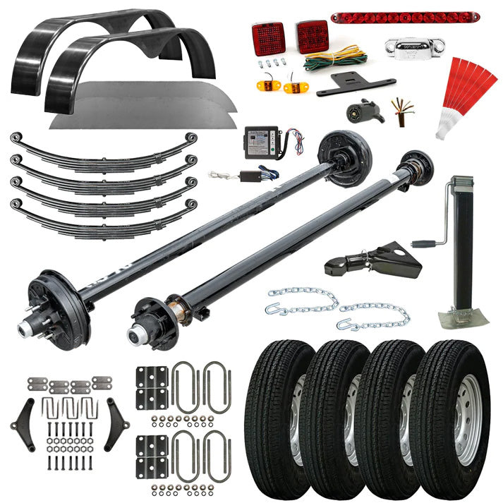 3500 lb Drop Trailer Axles