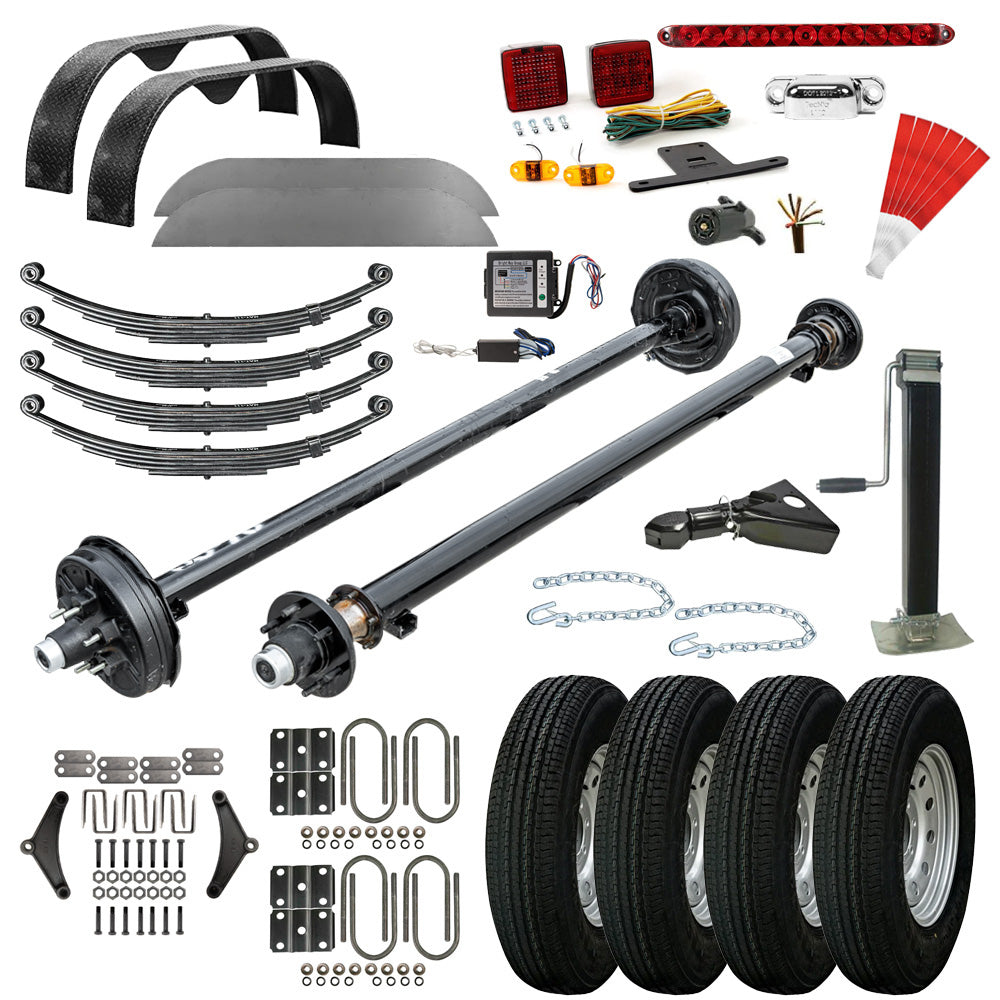 3500 lb Drop Trailer Axles