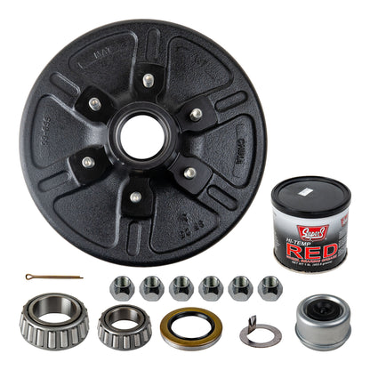 6k Trailer Axle Hub and Drum - 6 Lug