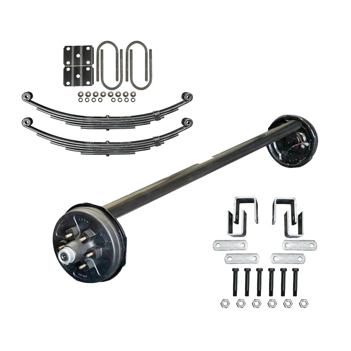 6000 lb Single Axle TK Trailer Kit - 6k Capacity (Drop Axle Series) - The Trailer Parts Outlet