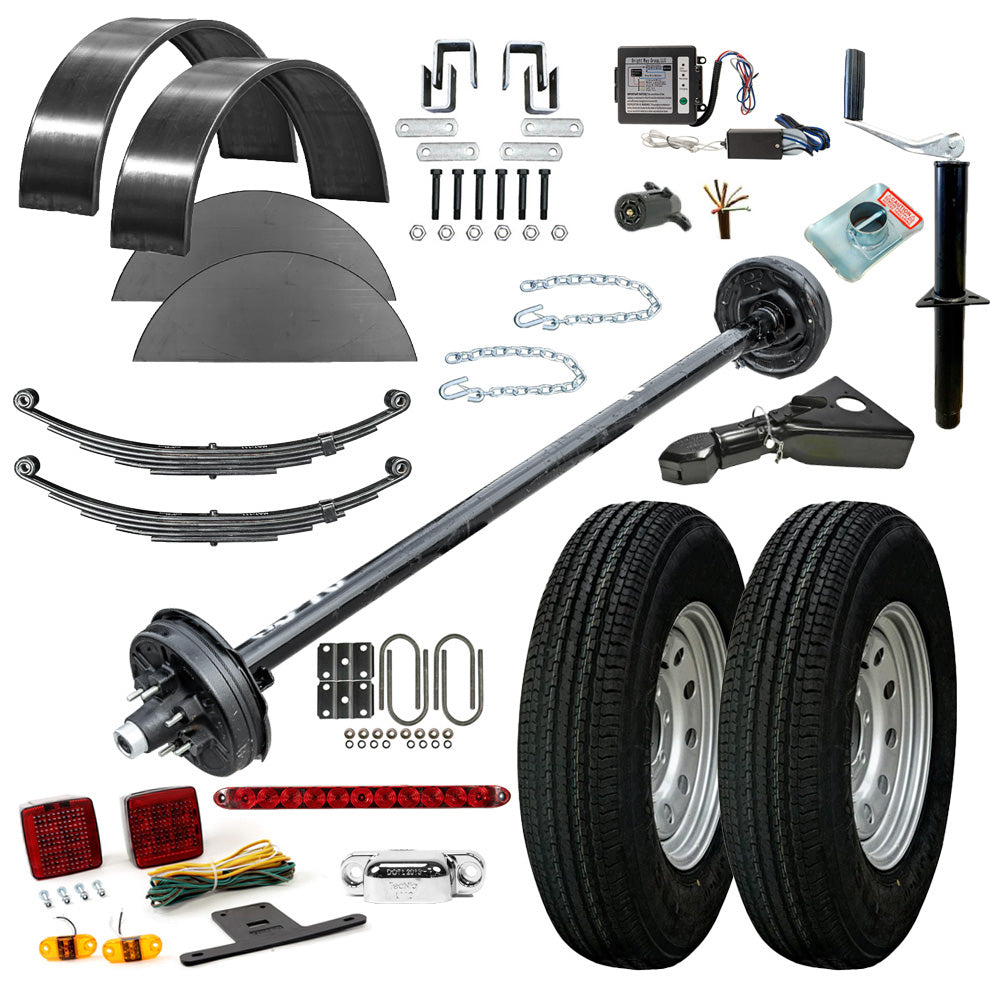 3500 lb Drop Trailer Axles