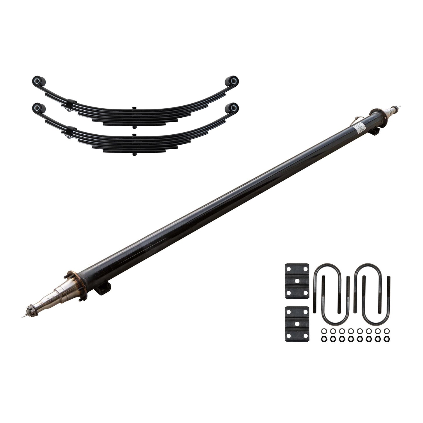 7k TK Trailer Axle Beam - (7000 lb Beam Only) with 6 leaf 7000 lb springs and u-bolt kit