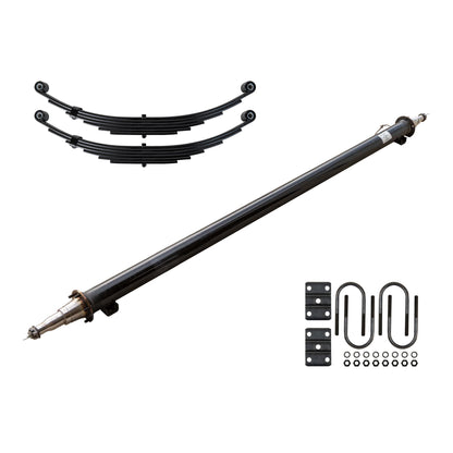 7k TK Trailer Axle Beam - (7000 lb Beam Only) with 6 leaf 7000 lb springs and u-bolt kit