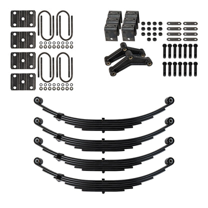 6 Leaf 25 1/4" x 1 3/4" Trailer Double Eye Spring for 7000 lb Axles