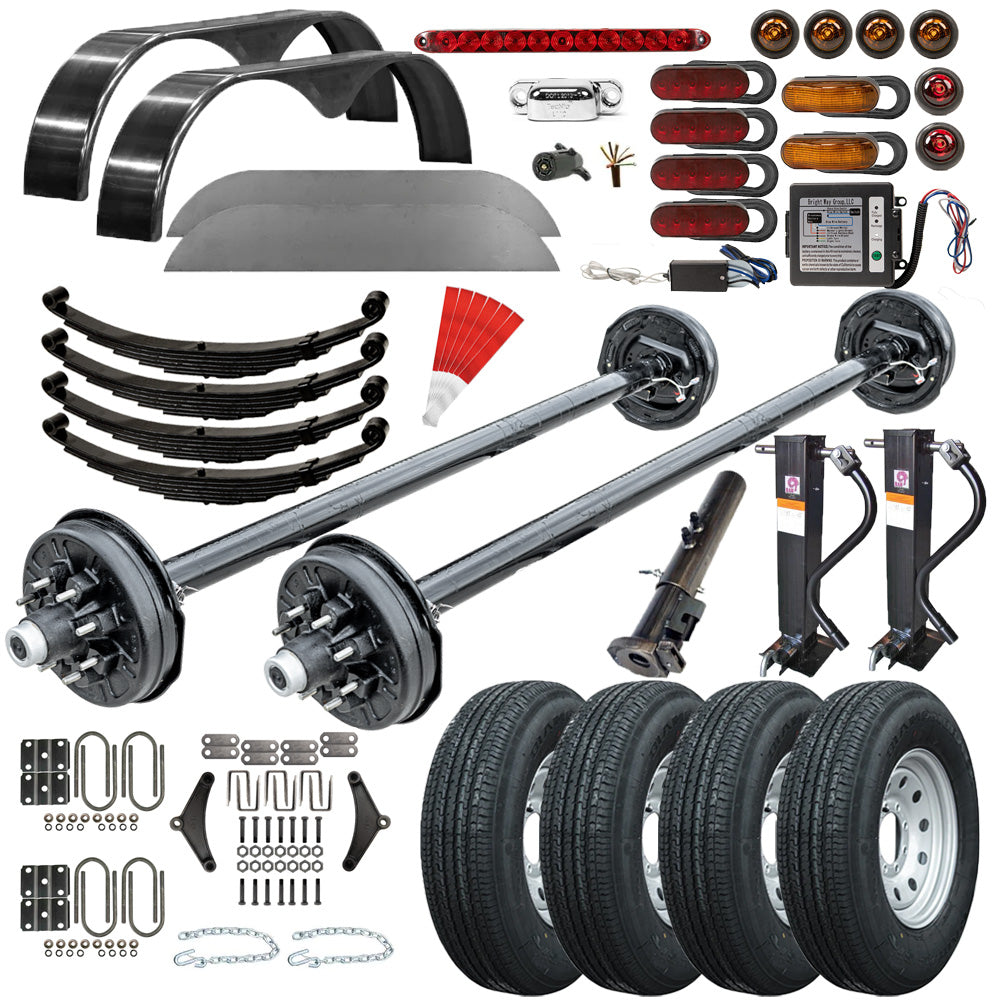 7000 lb Heavy Duty Tandem Axle TK Trailer Kit - 14K Capacity - (Original Series) - The Trailer Parts Outlet