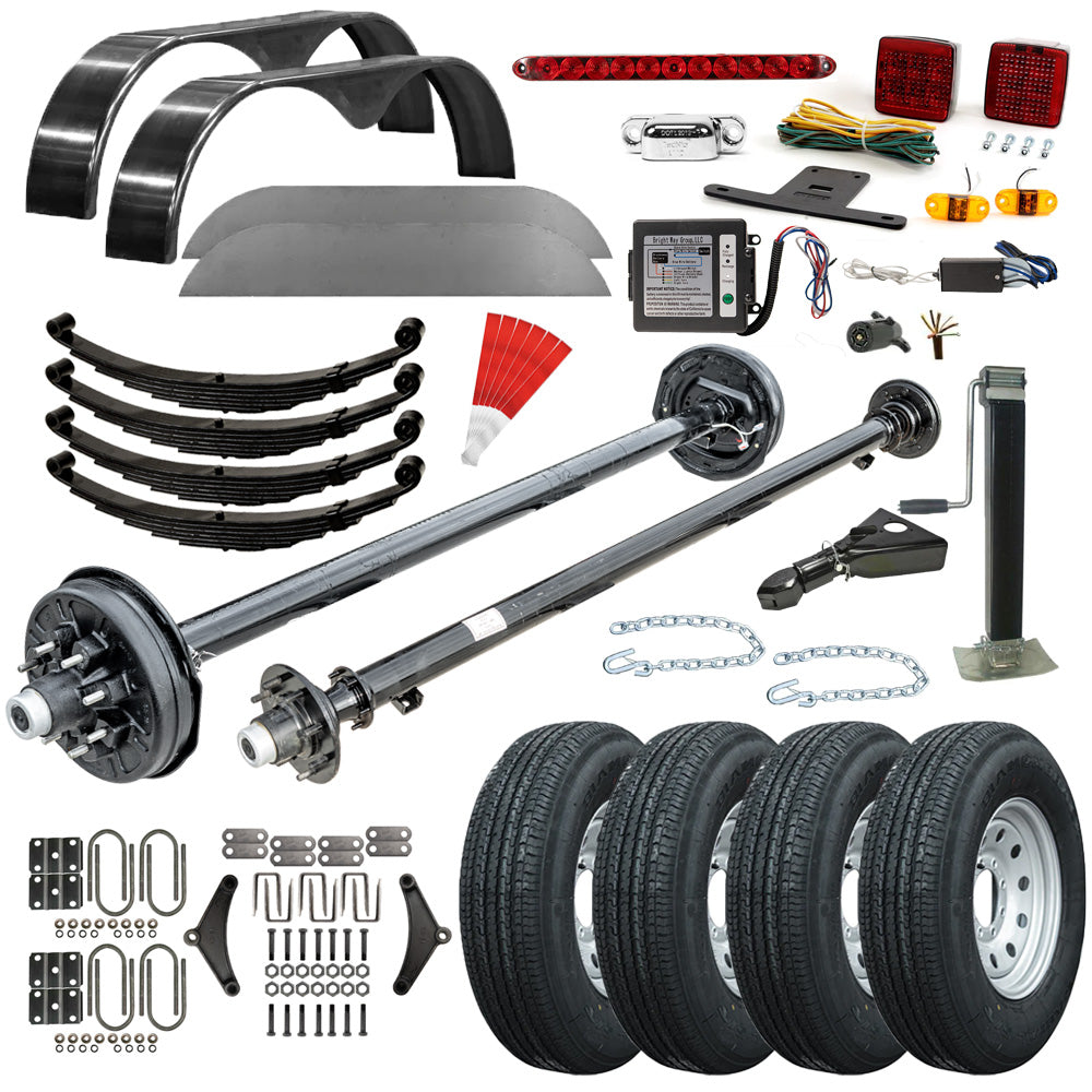 3500 lb Drop Trailer Axles