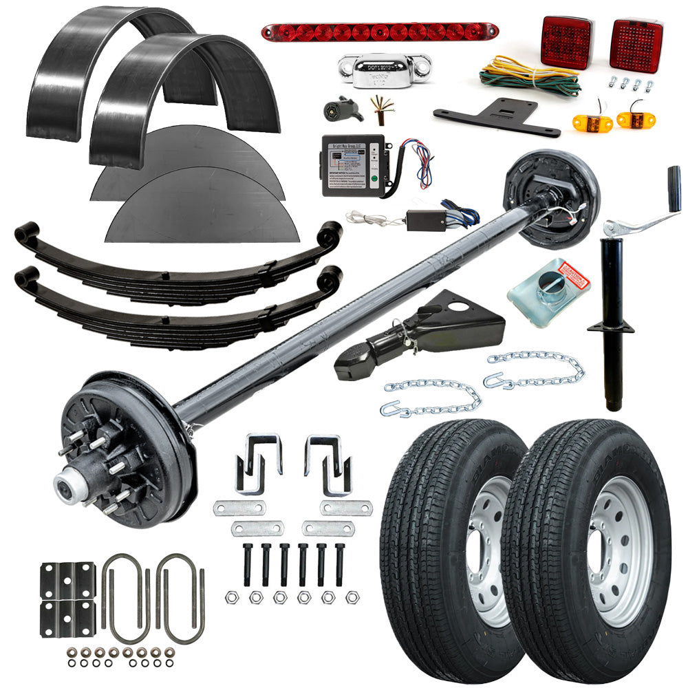 3500 lb Drop Trailer Axles