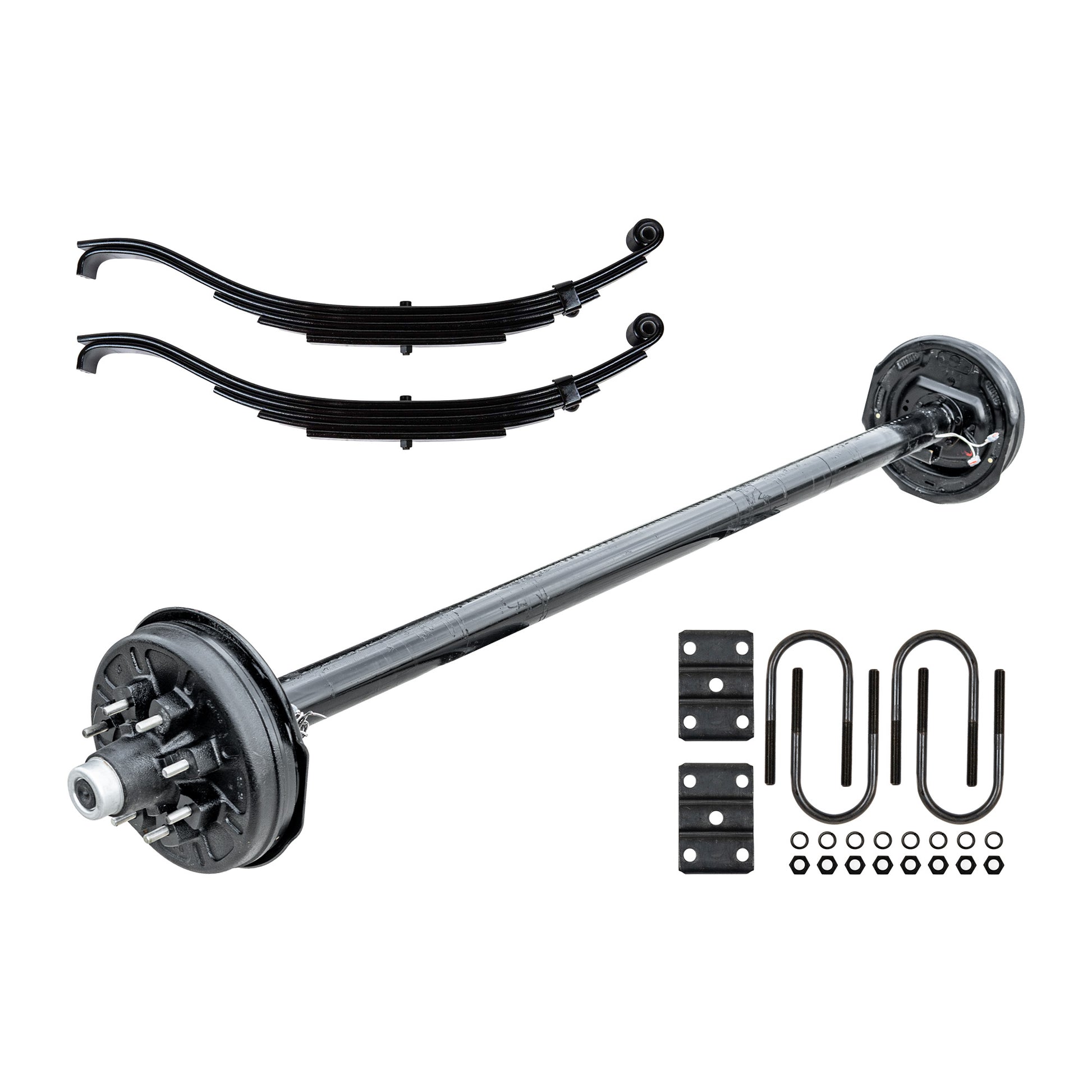 7k TK Trailer Axle - 7000 lb Electric Brake 8 lug - Dexter Compatible with Slipper Springs and U-bolts