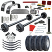 8000 lb TK Tandem Axle Bumper Pull Trailer Parts Kit - 16K Capacity HD (Complete Original Series) 9/16" Studs