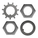 9,000-10,000 lb General Duty Trailer Axle Spindle Nut Kit