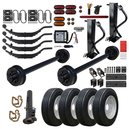 9000 lb TK Tandem Axle Gooseneck Trailer Parts Kit - 18K Capacity HD (Complete Original Series)