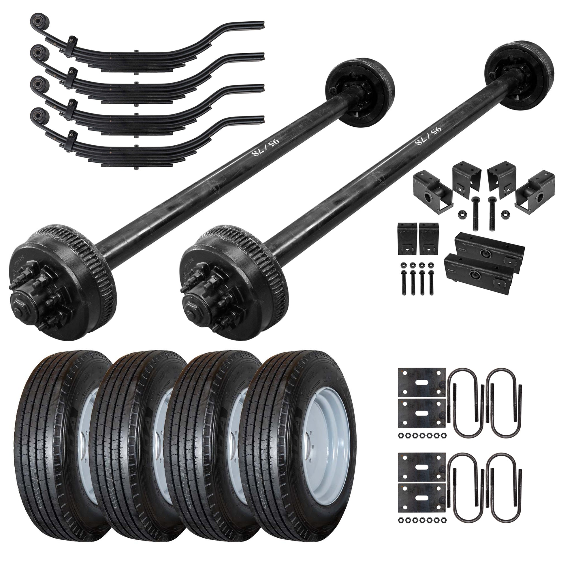 9000 lb TK Tandem Axle Kit - 18K Capacity (Axle Series) - The Trailer Parts Outlet