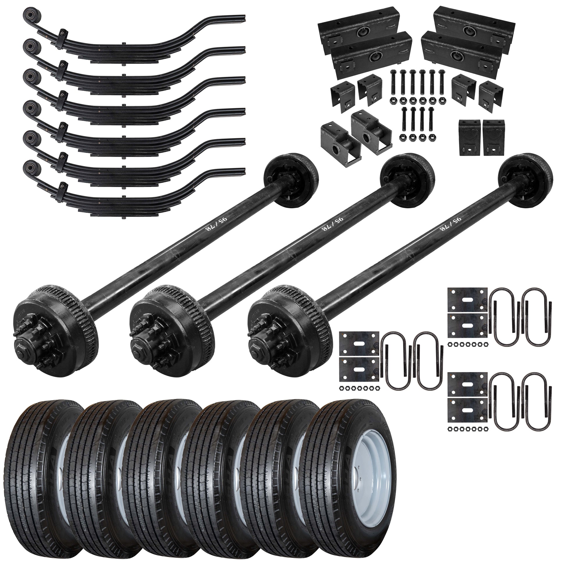 9000 lb TK Triple Axle Kit - 27K Capacity (Axle Series) - The Trailer Parts Outlet