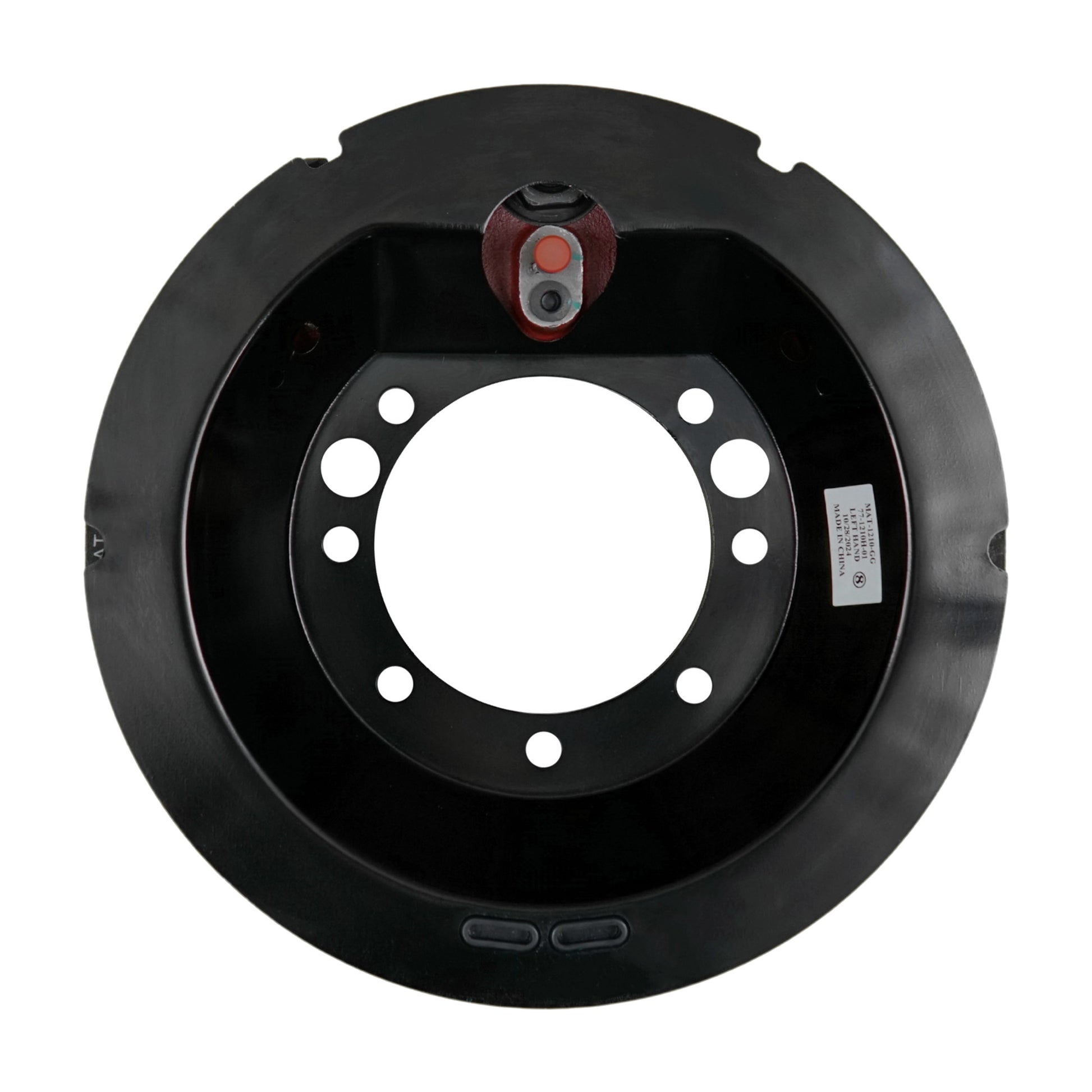 10K General Duty 12.25"x3.375" Trailer Axle Hydraulic Brake Assembly - 10000 lb Capacity - Left Hand (Driver Side) - Backing Plate View