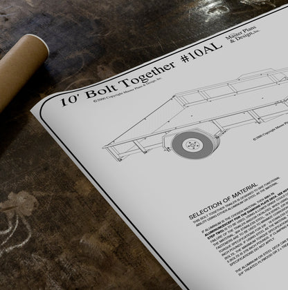  10'x5' Aluminum Bolt Together Blueprints 