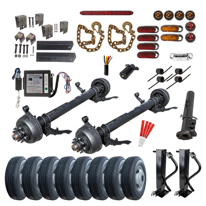 10,000 Dexter Tandem Axle TK Trailer kit - Sprung - 20K Capacity (Original Series)