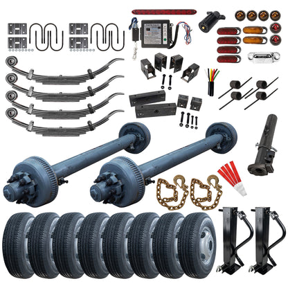 10000 lb Tandem Axle TK Trailer kit - 20K Capacity - Super Single (Original Series)