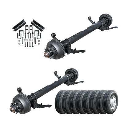 10k Dexter Trailer Axle - 10000 lb Electric Brake 8 lug (With Springs and Ubolts)