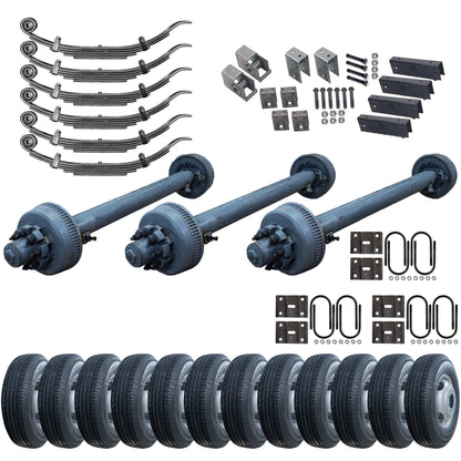 10,000 lb TK Triple Axle Kit - 30K Capacity (Axle Series)