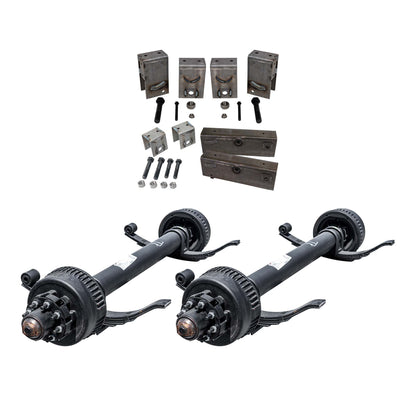 12,000 lb Dexter Tandem TK Axle Kit - Sprung - 24K Capacity (Axle Series)