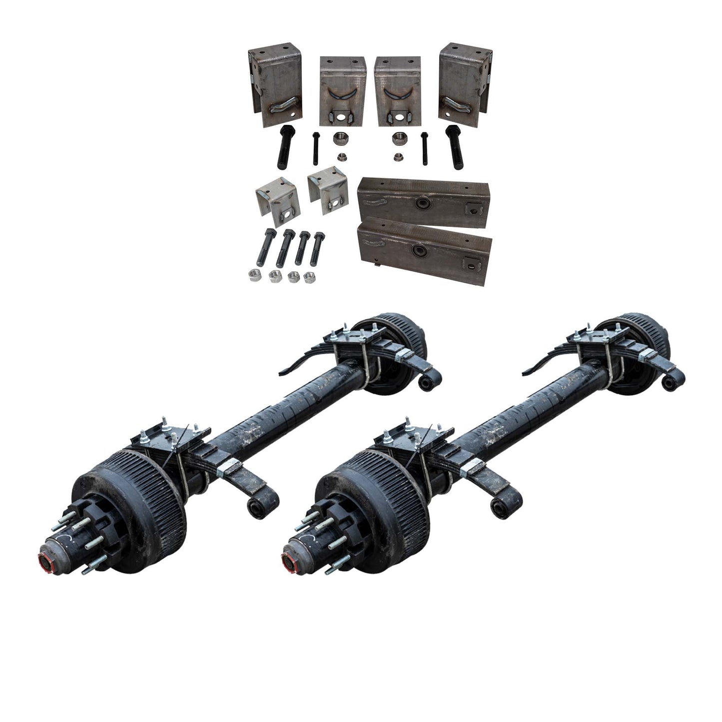 12,000 lb Lippert Tandem TK Axle Kit - Sprung - 24K Capacity (Axle Series)