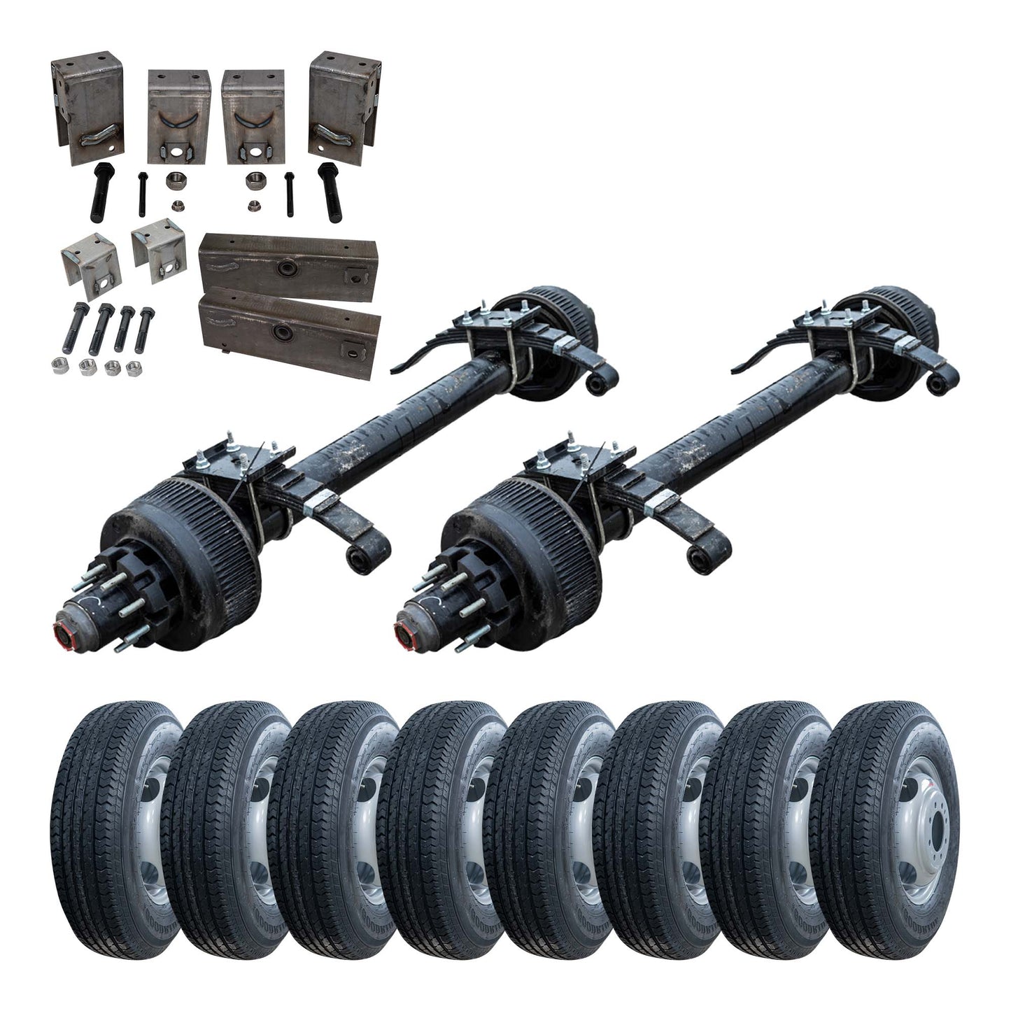 12,000 lb Lippert Tandem Axle TK Trailer kit - Sprung - 24K Capacity (Original Series)