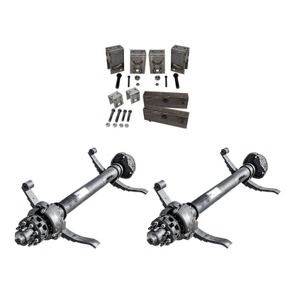 12,000 lb Dexter Tandem Axle Hydraulic Kit - Sprung - 24K Capacity (Axle Series)