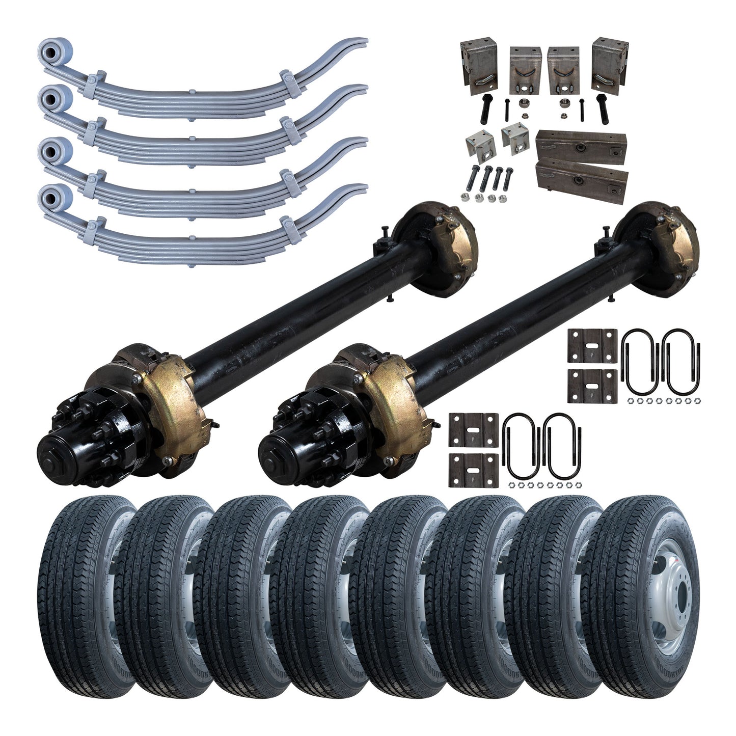 12,000 lb TK Tandem Axle Trailer Kit - Hydraulic Brake - 24K Capacity - Super Single (Original Series)