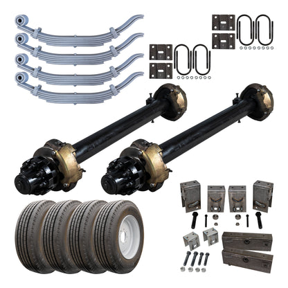 12,000 lb TK Tandem Axle Trailer Kit - Hydraulic Brake - 24K Capacity - (Original Series)