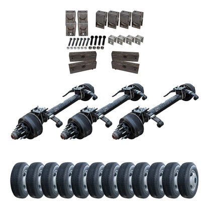 12,000 lb Lippert Triple Axle TK Trailer kit - Sprung - 36K Capacity (Original Series)