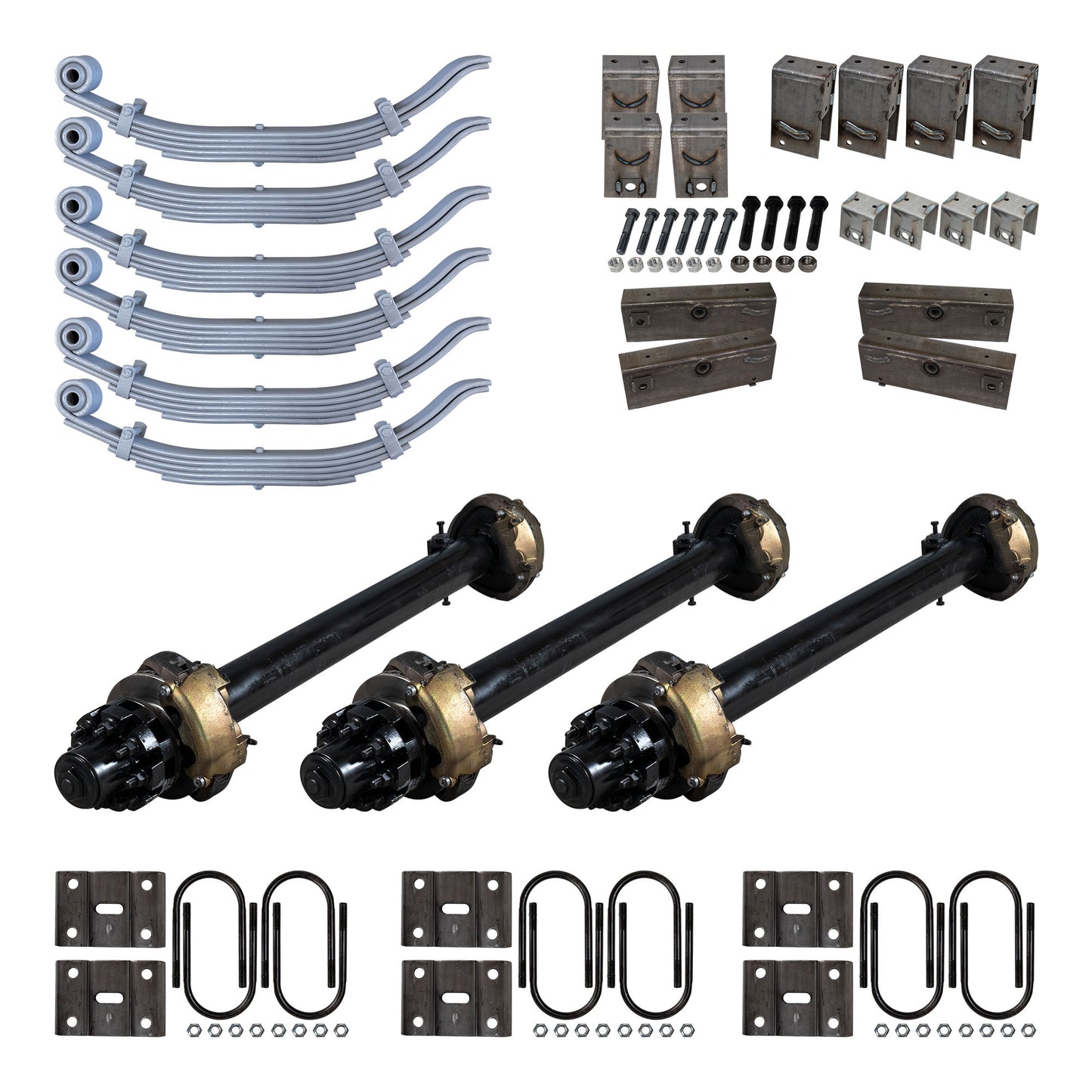 12,000 lb TK Triple Axle Kit - Hydraulic Brake - 36K Capacity (Axle Series)