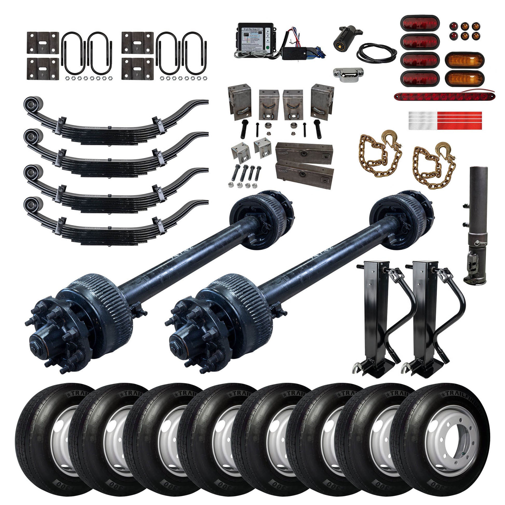 15,000 lb TK Tandem Axle Gooseneck Trailer Kit - 30K Capacity HD - (Complete Original Series)