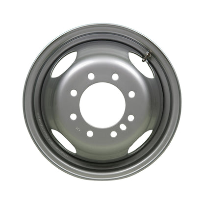 16" x 6" - 8 Lug Silver Mod Solid Steel Trailer Wheel - 8 x 6.5" Dual