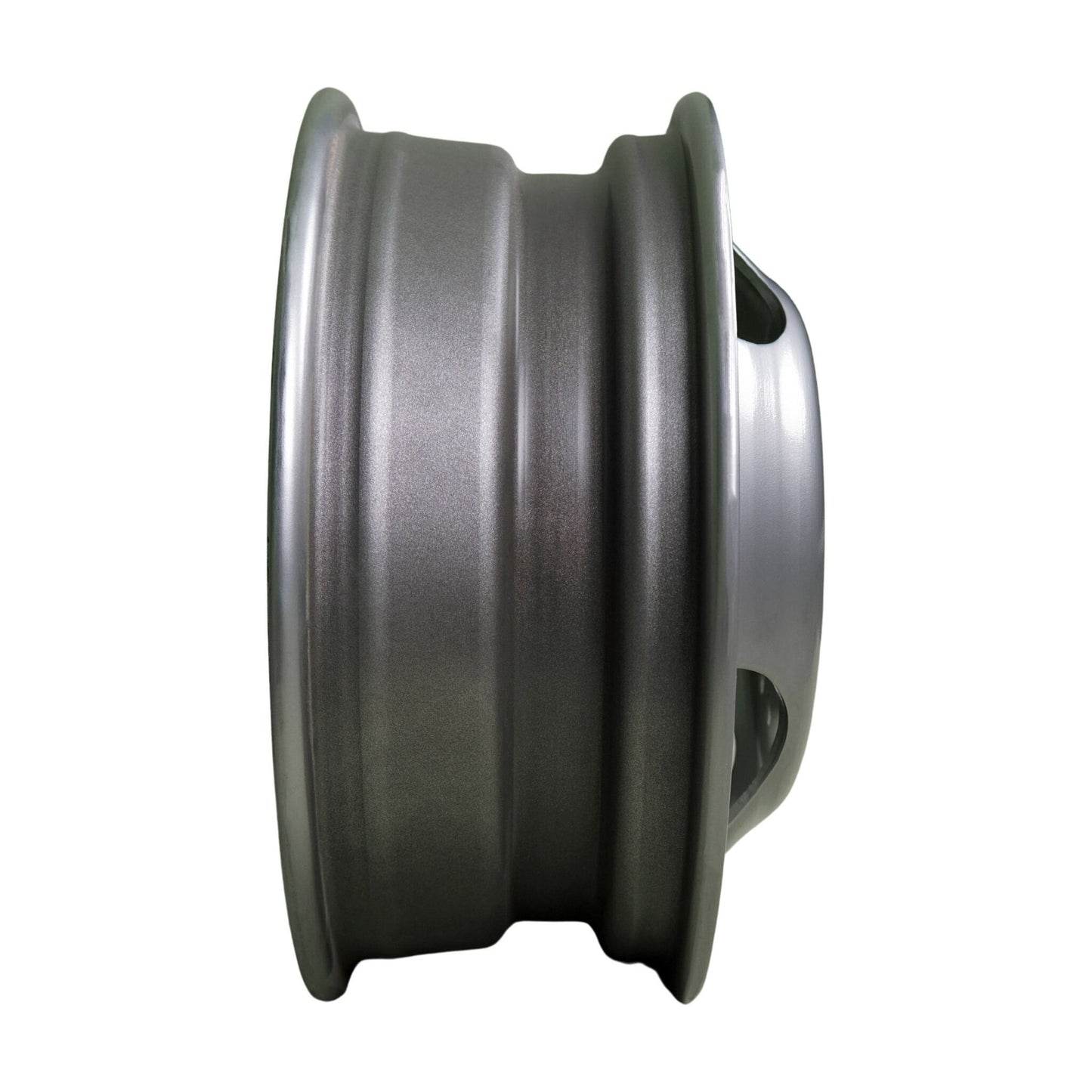 16" x 6" - 8 Lug Silver Mod Solid Steel Trailer Wheel - 8 x 6.5" Dual