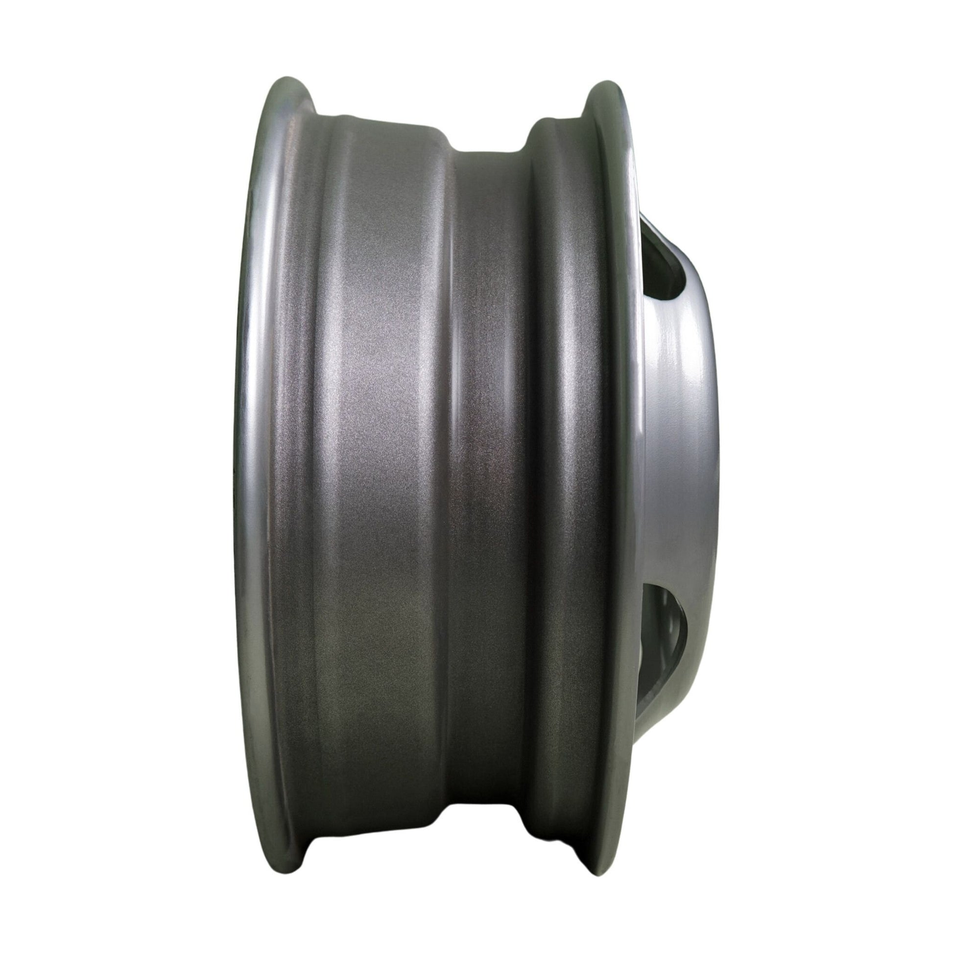 16" x 6" - 8 Lug Silver Mod Solid Steel Trailer Wheel - 8 x 6.5" Dual