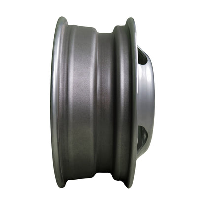 16" x 6" - 8 Lug Silver Mod Solid Steel Trailer Wheel - 8 x 6.5" Dual